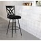 Armen Living Dover 26" Counter Height Barstool in Matte Black Finish and Black Faux Leather LCDOBAMBBL26 - alternate 6
